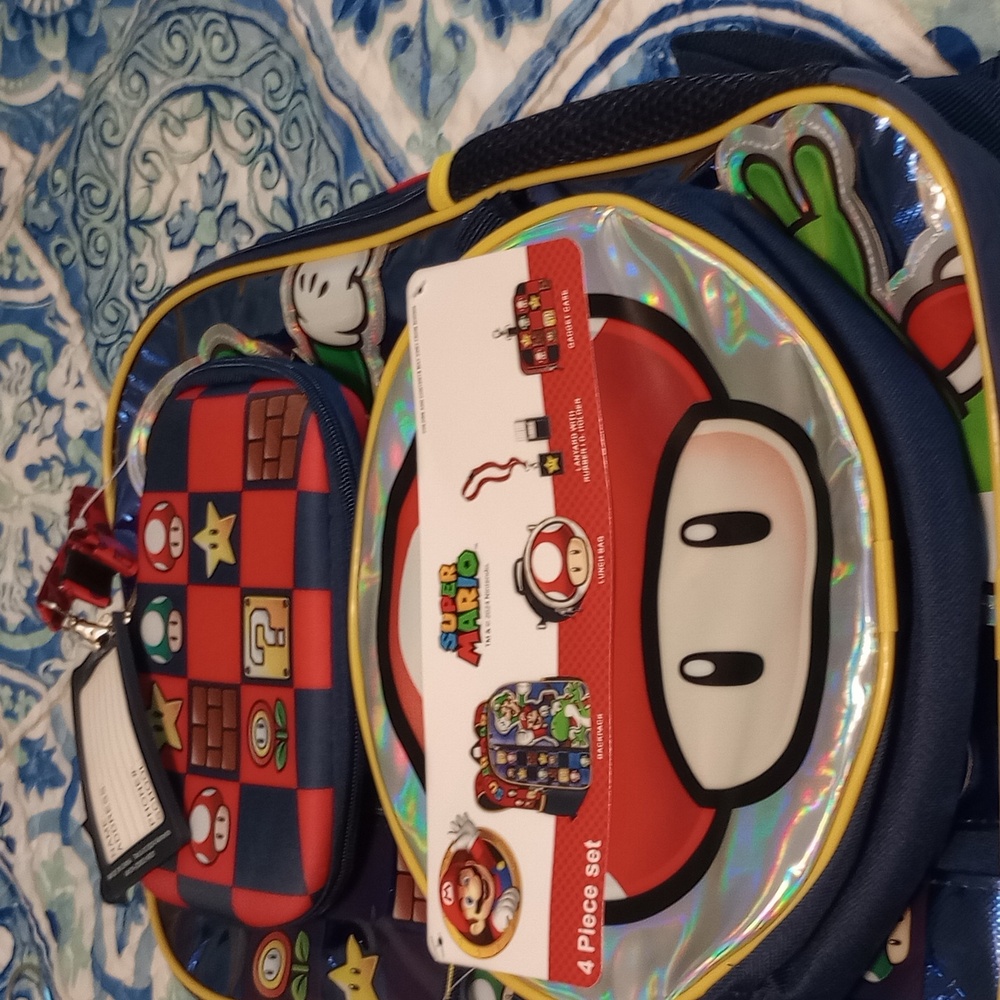 Mario brother's book bag